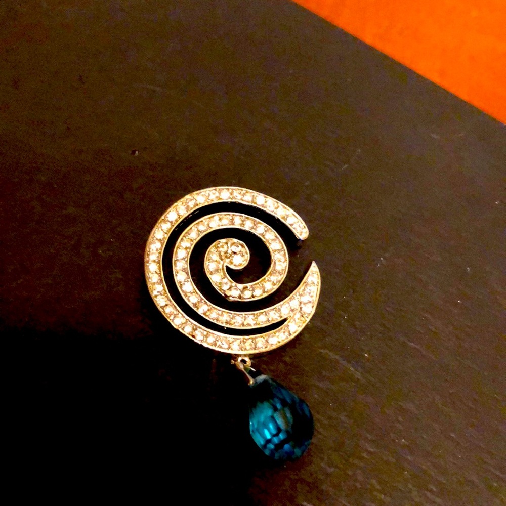 Stunning Blue Topaz Briolette Pendant